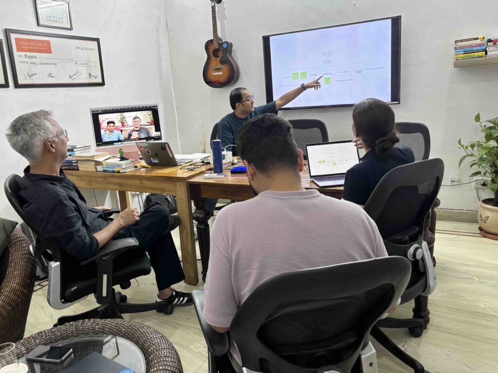 Team reviewing multi-tenant architecture options and isolation boundaries during system design