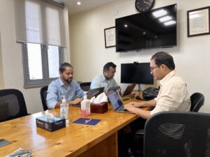 ColoredCow team discussing end-to-end testing decisions during Plio development